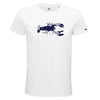 T-shirt homme homard Je devore ma Bretagne blanc