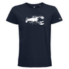 T-shirt homme homard Je devore ma Bretagne bleu marine