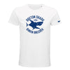 T-SHIRT BRETON SHARK blanc