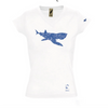T-shirt Blanc Requin Pèlerin - Partenariat Je dévore ma Bretagne / APECS - Je dévore ma Bretagne