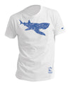 T-shirt Blanc Requin Pèlerin - Partenariat Je dévore ma Bretagne / APECS - Je dévore ma Bretagne