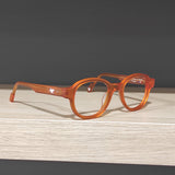 Lunettes made-in-France orange- Je dévore ma Bretagne