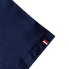 Détail T-shirt homme bleu made in France je dévore ma Bretagne