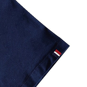 Détail T-shirt homme bleu made in France je dévore ma Bretagne