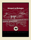 Affiche aéroport en Bretagne-collector n°24