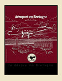 Affiche aéroport en Bretagne-collector n°24
