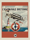 Affiche avion de chasse 2nde guerre mondiale-collector n°20