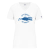 T-shirt femme Let's protect the whales baleine franche