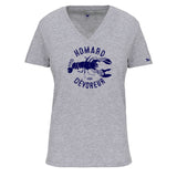 T-shirt femme col V homard dévoreur