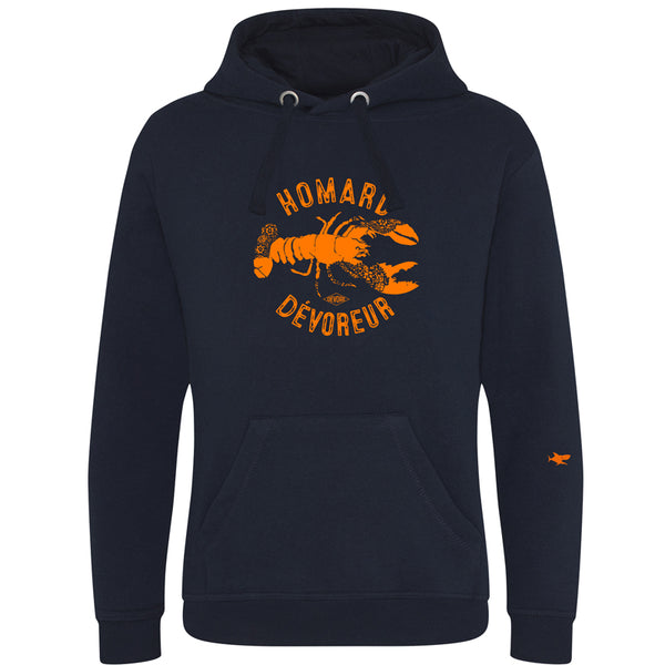 Hoodie mixte homard dévoreur