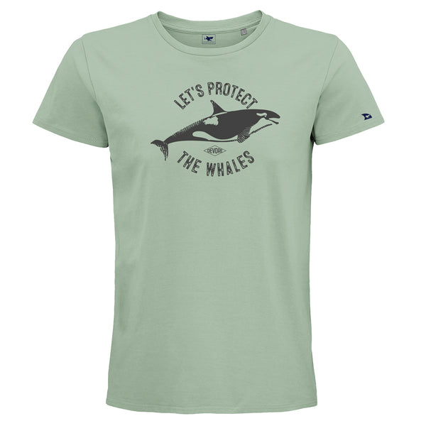 T-shirt homme Let's protect the whales orque épaulard