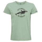 T-shirt homme Let's protect the whales orque épaulard