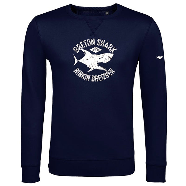 Sweat-shirt mixte requin Rinkin