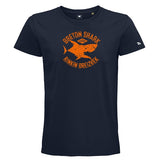 T-shirt homme bleu requin made in France je dévore ma Bretagne