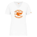 T-shirt femme col V requin Rinkin