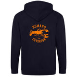 Sweat-shirt zippé à capuche mixte homard dévoreur