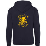 Sweat-shirt zippé à capuche mixte poulpe kraken dévoreur