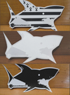 Stickers Requin - Trois Versions - Je dévore ma Bretagne - Je dévore ma Bretagne