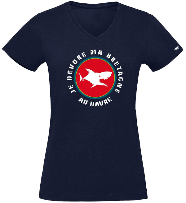 T-Shirt Homme - Taille XL - villes de Bretagne et du Monde - Bleu Marine - Homme - Je dévore ma Bretagne au  Havre