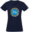 T-Shirt Femme - Taille L - villes de Bretagne et du Monde - Bleu Marine - Je dévore ma Bretagne à Curzay-Sur-Vonne