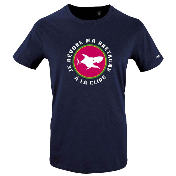 T-Shirt Femme - Taille XL - villes de Bretagne et du Monde - Bleu Marine - Je dévore ma Bretagne à La Clide