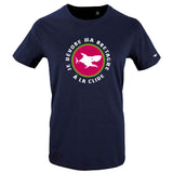 T-Shirt Femme - Taille M - villes de Bretagne et du Monde - Bleu Marine - Je dévore ma Bretagne à La Clide