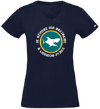 T-Shirt Femme - Taille XL - villes de Bretagne et du Monde - Bleu Marine - Je dévore ma Bretagne à  Larmor Plage