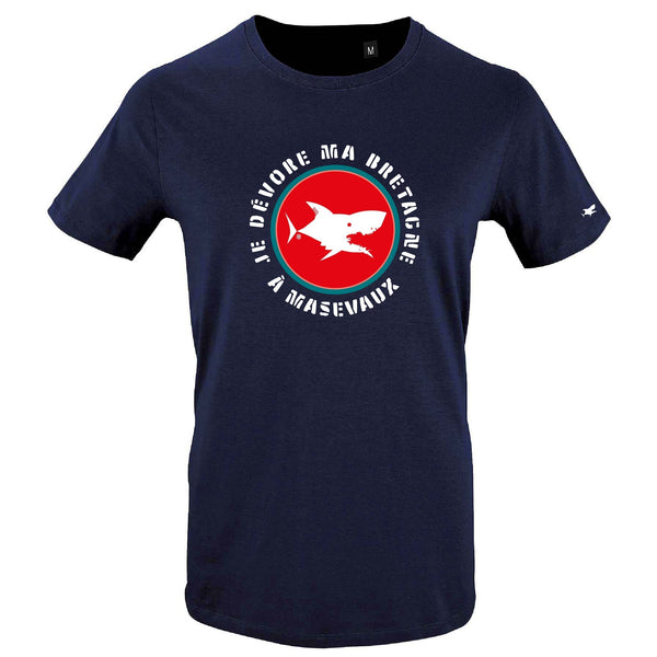 T-Shirt Enfant - Taille 4 ans -  villes de Bretagne et du Monde - Bleu Marine - Je dévore ma Bretagne à Masevaux