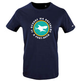T-Shirt Femme - Taille XXL - villes de Bretagne et du Monde - Bleu Marine - Je dévore ma Bretagne à Pont-Aven