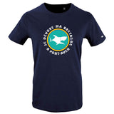 T-Shirt Femme - Taille XL - villes de Bretagne et du Monde - Bleu Marine - Je dévore ma Bretagne à Pont-Aven