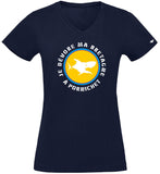 T-Shirt Femme - Taille XL - villes de Bretagne et du Monde - Bleu Marine - Je dévore ma Bretagne à Pornichet
