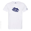Dessin KISS Bleu Marine - T-shirt Blanc Col Rond