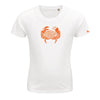 T-shirt enfant blanc crabe