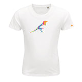 T-shirt enfant blanc oiseau