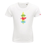 T-shirt enfant blanc surf club