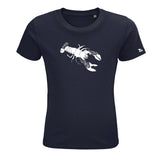 T-shirt enfant bleu marine homard