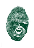 Affiche Gorille Vert