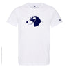 Dessin BEAGLE Bleu Marine - T-shirt Blanc Col Rond