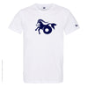 Dessin CAPRICORNE Bleu Marine - T-shirt Blanc Col Rond