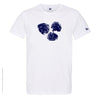 Dessin HUÎTRES Bleu Marine - T-shirt Blanc Col Rond
