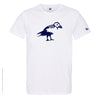 Dessin MACAREUX Bleu Marine - T-shirt Blanc Col Rond