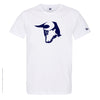 Dessin TAUREAU Bleu Marine - T-shirt Blanc Col Rond