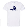 Dessin WATER POLO Bleu Marine - T-shirt Blanc Col Rond