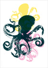 Affiche Pieuvre Multi-color