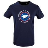 T-Shirt Enfant - Taille 10 ans - villes de Bretagne et du Monde - Bleu Marine - Je dévore ma Bretagne à Brest